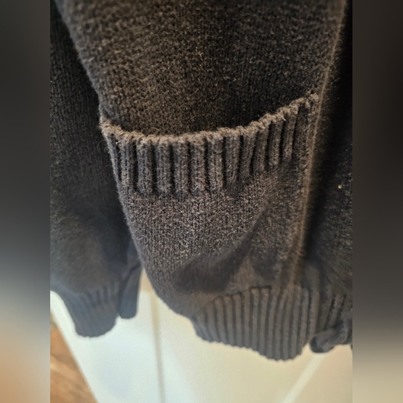 Oscar De La Renda Navy Blue Button Front Cardigan Sweater Large - Picture 3 of 11